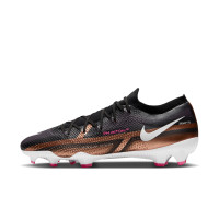 Nike Phantom GT2 Pro Gras Voetbalschoenen (FG) Zwart Brons Wit