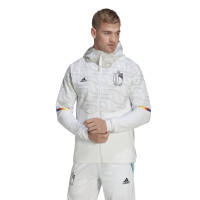 adidas België Travel Full-Zip Hoodie 2022-2024 Wit