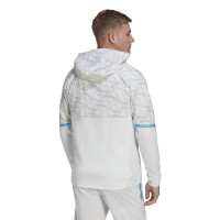 adidas België Travel Full-Zip Hoodie 2022-2024 Wit