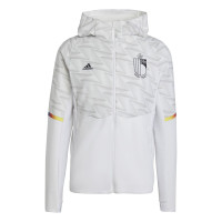 adidas België Travel Full-Zip Hoodie 2022-2024 Wit