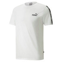 PUMA Essentials+ Tape T-Shirt Wit Zwart