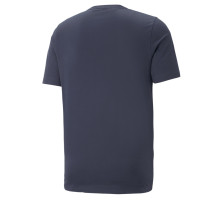 PUMA Essentials+ 2 College Logo T-Shirt Donkerblauw Wit Goud
