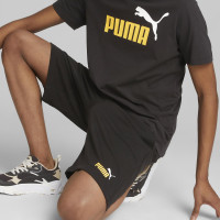 PUMA Essentials+ 2 College Logo Broekje Zwart Geel