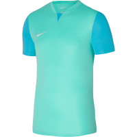 Nike Dri-Fit Trophy V Trainingsshirt Turquoise Blauw Wit