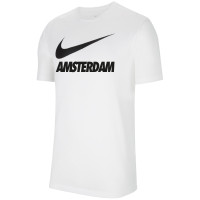 Nike Amsterdam Team Club Tee 20 Kids Wit Zwart