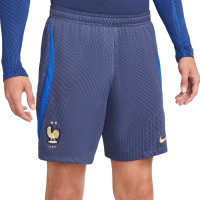 Nike Frankrijk Strike Trainingsset 2022-2024 Donkerblauw Blauw Goud