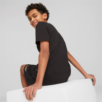 PUMA Essentials+ 2 College Logo T-Shirt Kids Zwart Geel