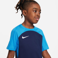 Nike Dri-Fit Strike III Trainingsshirt Kids Blauw Wit