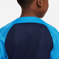 Nike Dri-Fit Strike III Trainingsshirt Kids Blauw Wit