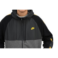 Nike NSW CE Hoodie Full Zip Grijs Donkergrijs Geel