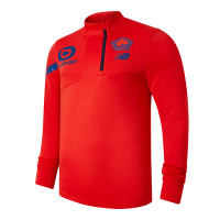 New Balance Lille OSC Trainingspak 1/4-Zip 2023-2024 Rood Donkerblauw