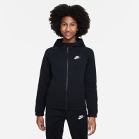 Nike Sportswear Poly Trainingspak Full-Zip Hooded Kids Zwart Wit