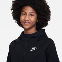 Nike Sportswear Poly Trainingspak Full-Zip Hooded Kids Zwart Wit