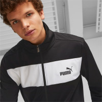 PUMA Poly Club Trainingspak Full-Zip Zwart Wit