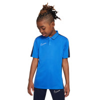 Nike Dri-Fit Academy 23 Polo Kids Blauw Donkerblauw Wit