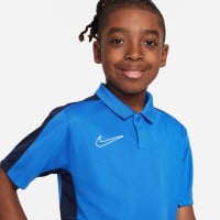 Nike Dri-Fit Academy 23 Polo Kids Blauw Donkerblauw Wit