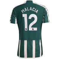 adidas Manchester United Malacia 12 Uitshirt Authentic 2023-2024