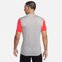 Nike Dri-Fit Trophy V Trainingsshirt Grijs Rood Zwart