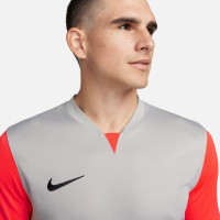 Nike Dri-Fit Trophy V Trainingsshirt Grijs Rood Zwart