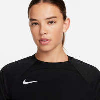 Nike Dri-Fit Strike III Trainingsshirt Dames Zwart Wit