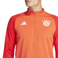 adidas Bayern München Trainingspak 1/4-Zip 2023-2024 Rood Wit