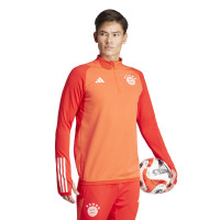 adidas Bayern München Trainingspak 1/4-Zip 2023-2024 Rood Wit