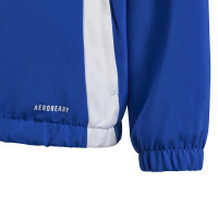 adidas Tiro 24 Windbreaker Kids Blauw Wit