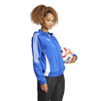 adidas Tiro 24 Windbreaker Dames Blauw Wit