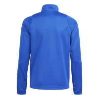 adidas Tiro 24 Trainingstrui 1/4-Zip Kids Blauw Wit