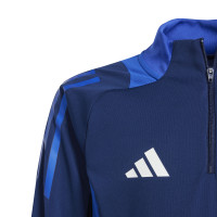 adidas Tiro 24 Competition Trainingstrui 1/4-Zip Kids Donkerblauw Blauw