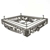 NAC Breda Stadion 40cm Zwart