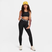 Nike Pro Sportlegging Meisjes Zwart Wit