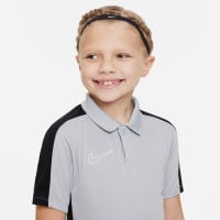 Nike Dri-Fit Academy 23 Polo Kids Grijs Zwart Wit