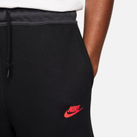 Nike Tech Fleece Sportswear Trainingspak Zwart Grijs Felrood