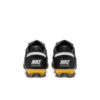 Nike Premier III Gras Voetbalschoenen (FG) Zwart Wit Geel