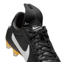 Nike Premier III Gras Voetbalschoenen (FG) Zwart Wit Geel