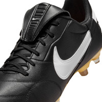 Nike Premier III Gras Voetbalschoenen (FG) Zwart Wit Geel