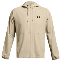 Under Armour Stretch Woven Trainingspak Full-Zip Beige Zwart