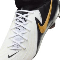 Nike Phantom Luna II Pro Gras Voetbalschoenen (FG) Zwart Gebroken Wit Goud