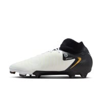 Nike Phantom Luna II Pro Gras Voetbalschoenen (FG) Zwart Gebroken Wit Goud