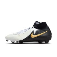 Nike Phantom Luna II Pro Gras Voetbalschoenen (FG) Zwart Gebroken Wit Goud