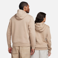 Nike Sportswear Club Fleece Hoodie Beige Wit