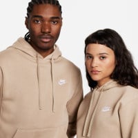 Nike Sportswear Club Fleece Hoodie Beige Wit