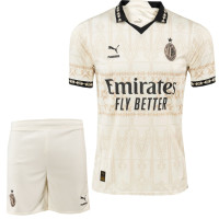 PUMA AC Milan x Pleasures Trainingsset 2023-2024 Beige Zwart