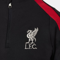 Nike Liverpool Strike Trainingspak 1/4-Zip 2024-2025 Kids Zwart Rood