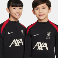 Nike Liverpool Strike Trainingspak 1/4-Zip 2024-2025 Kids Zwart Rood