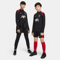 Nike Liverpool Strike Trainingstrui 1/4-Zip 2024-2025 Kids Zwart Rood