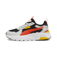 PUMA Trinity Sneakers Lite Kids Grijs Zwart Rood