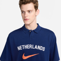 Nike Nederland Sportswear Polo Matchup 2024-2026 Blauw Oranje