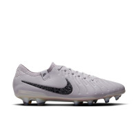 Nike Tiempo Legend 10 Elite Gras Voetbalschoenen (FG) Grijs Zwart Roze